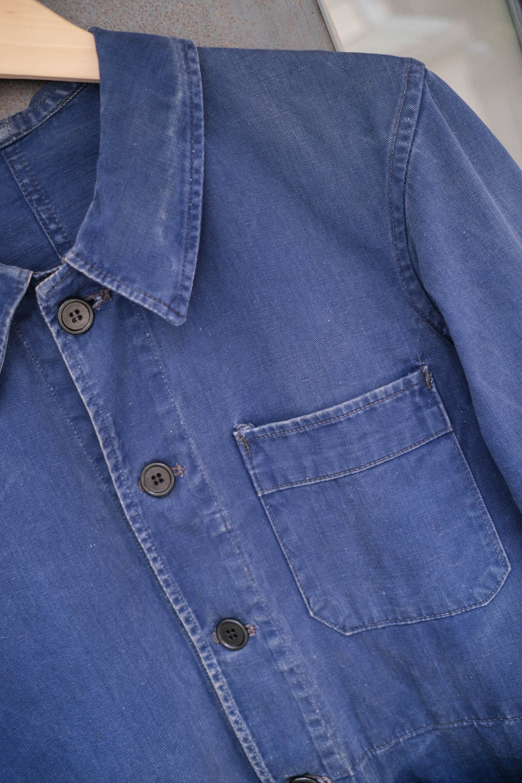 1950’s " Adolph Lafont " French Work Jacket Sanfor Cotton / 法國棉質工作外套