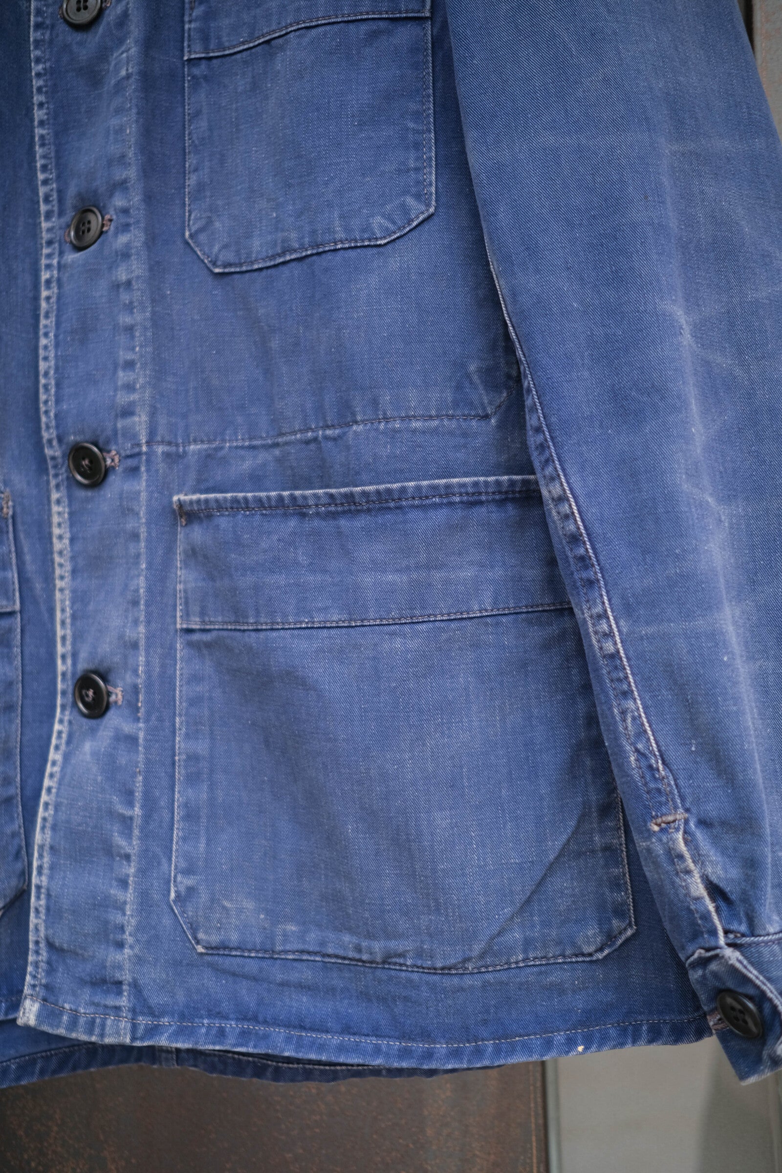 1950’s " Adolph Lafont " French Work Jacket Sanfor Cotton / 法國棉質工作外套