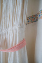 1970’s Tiered Cotton Gauze Belted Dress / 鄉村風棉紗拼接花布蛋糕長裙