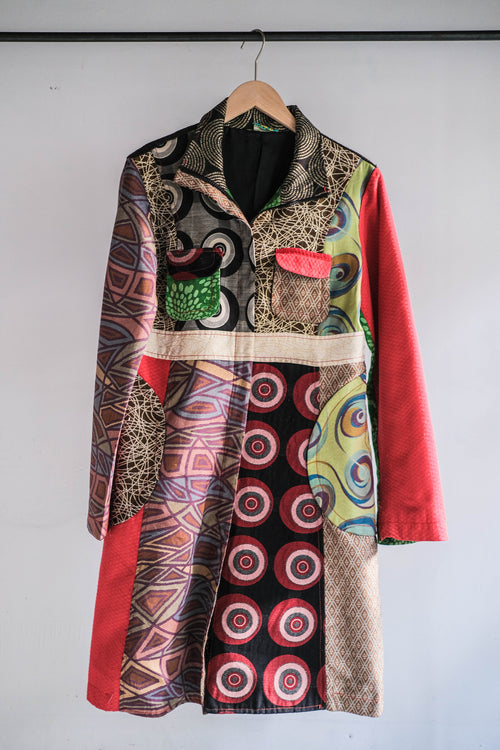 "DESIGUAL" Multiple Tapestry Patchwork Coat / "DESIGUAL"掛毯拼布外套