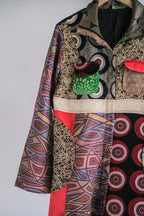 "DESIGUAL" Multiple Tapestry Patchwork Coat / "DESIGUAL"掛毯拼布外套
