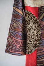 "DESIGUAL" Multiple Tapestry Patchwork Coat / "DESIGUAL"掛毯拼布外套