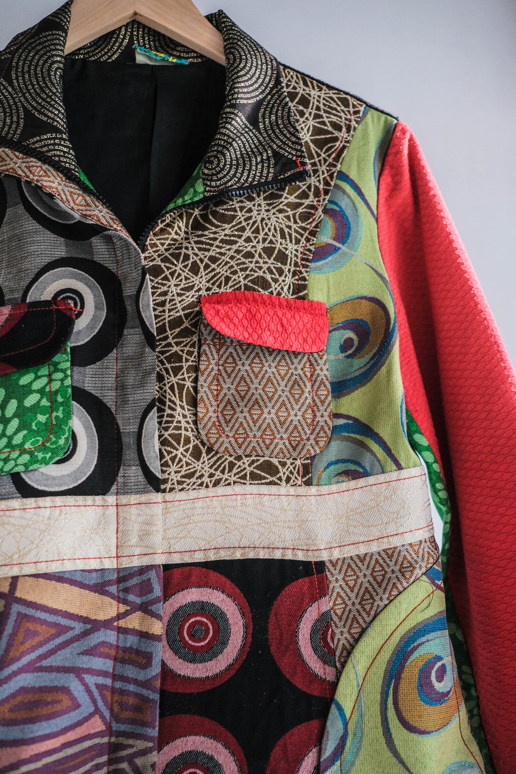 "DESIGUAL" Multiple Tapestry Patchwork Coat / "DESIGUAL"掛毯拼布外套