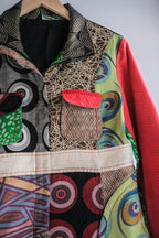 "DESIGUAL" Multiple Tapestry Patchwork Coat / "DESIGUAL"掛毯拼布外套