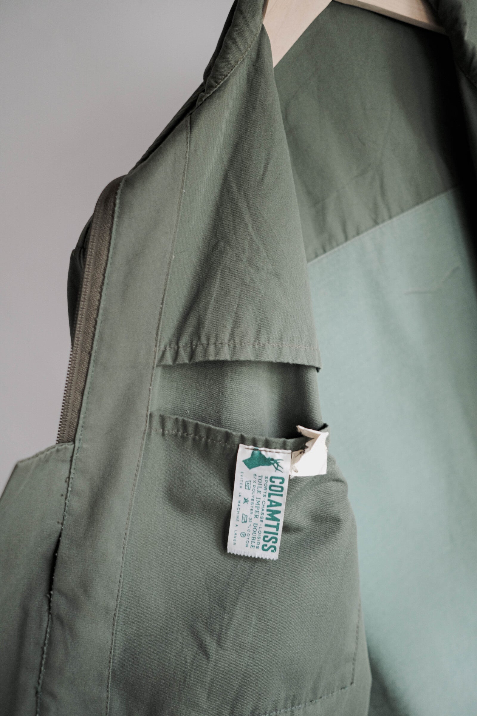 1970's "COLAMTISS" French Zip Hunting Jacket