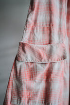 1950's French Shadow Plaid Work Dress / 法國漸層格紋工作洋裝