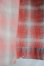 1950's French Shadow Plaid Work Dress / 法國漸層格紋工作洋裝