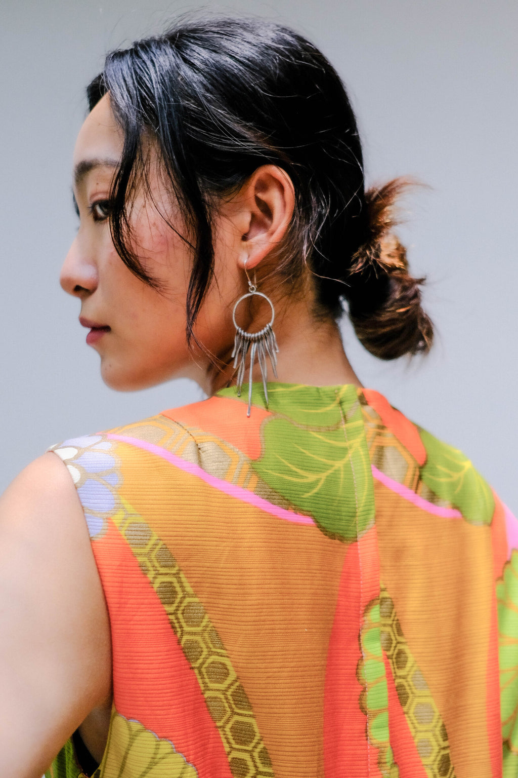 1970s Psychedelic Vivid Color Jump Suit