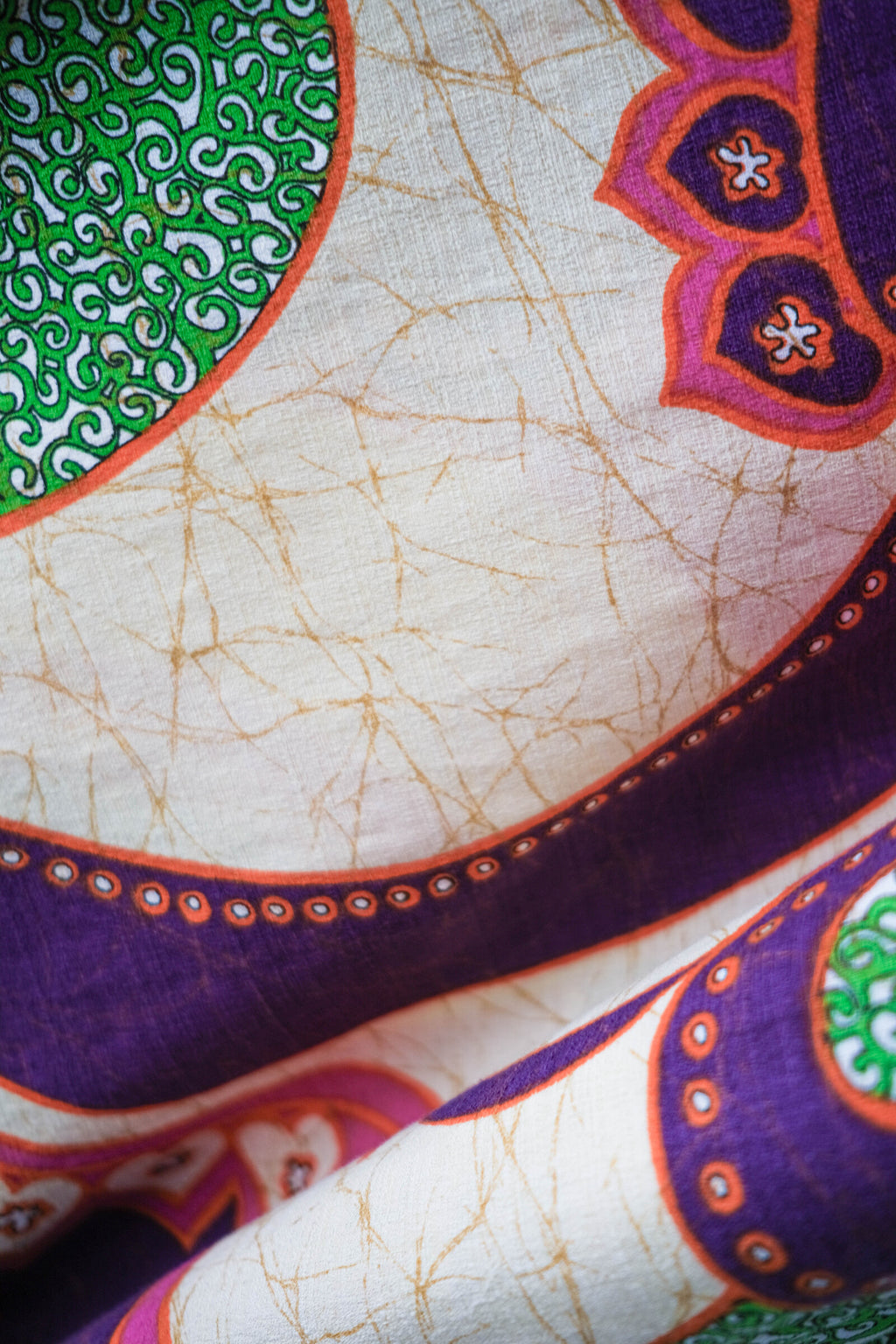 1970's Hawaiian Bark Cloth Dress / 夏威夷樹皮布洋裝