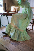 1970’s Mint Green Seersucker Dress / 薄荷泡泡紗洋裝
