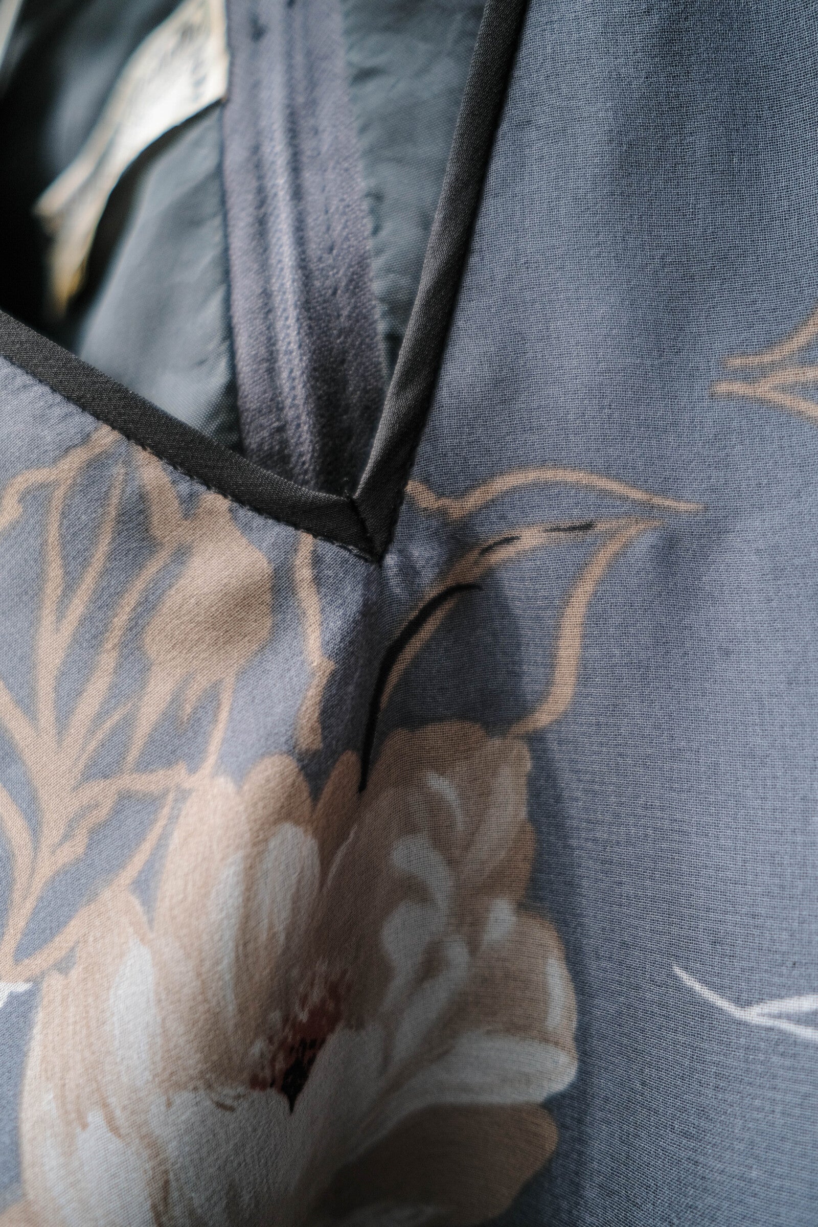 1970's "Verena Modelle" Floral Print Sheer Dress / 花卉透膚洋裝