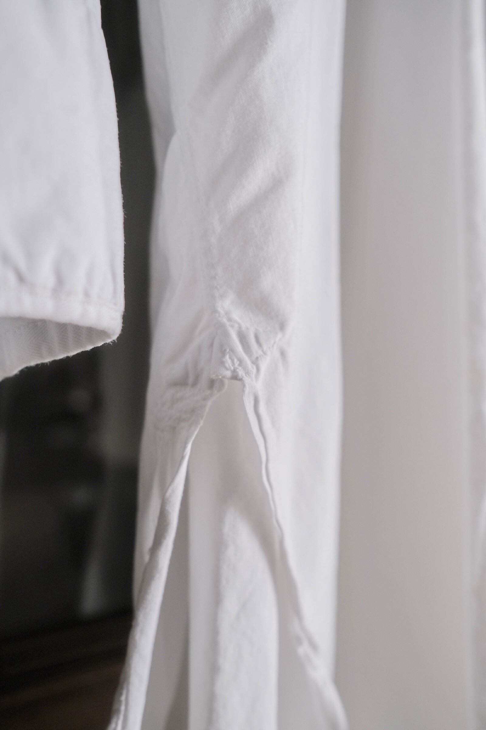 1910-1920’s Vintage European / France Open-Back Drawstring Dress Shirt  / 歐洲露背綁繩禮服襯衫