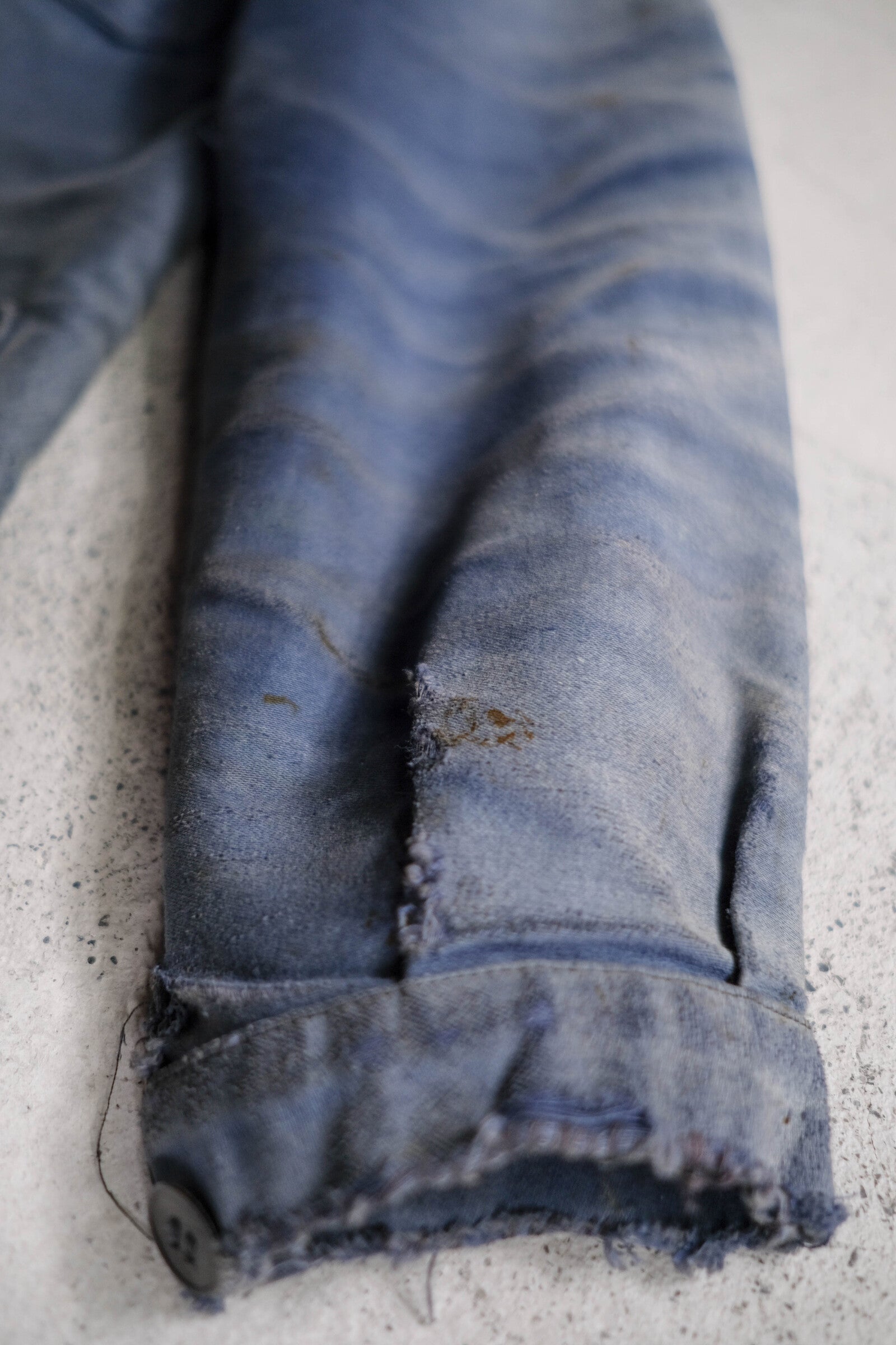 1950's French Moleskin Indigo Work Jacket / 法國藍染工作外套