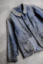 1950's French Moleskin Indigo Work Jacket / 法國藍染工作外套