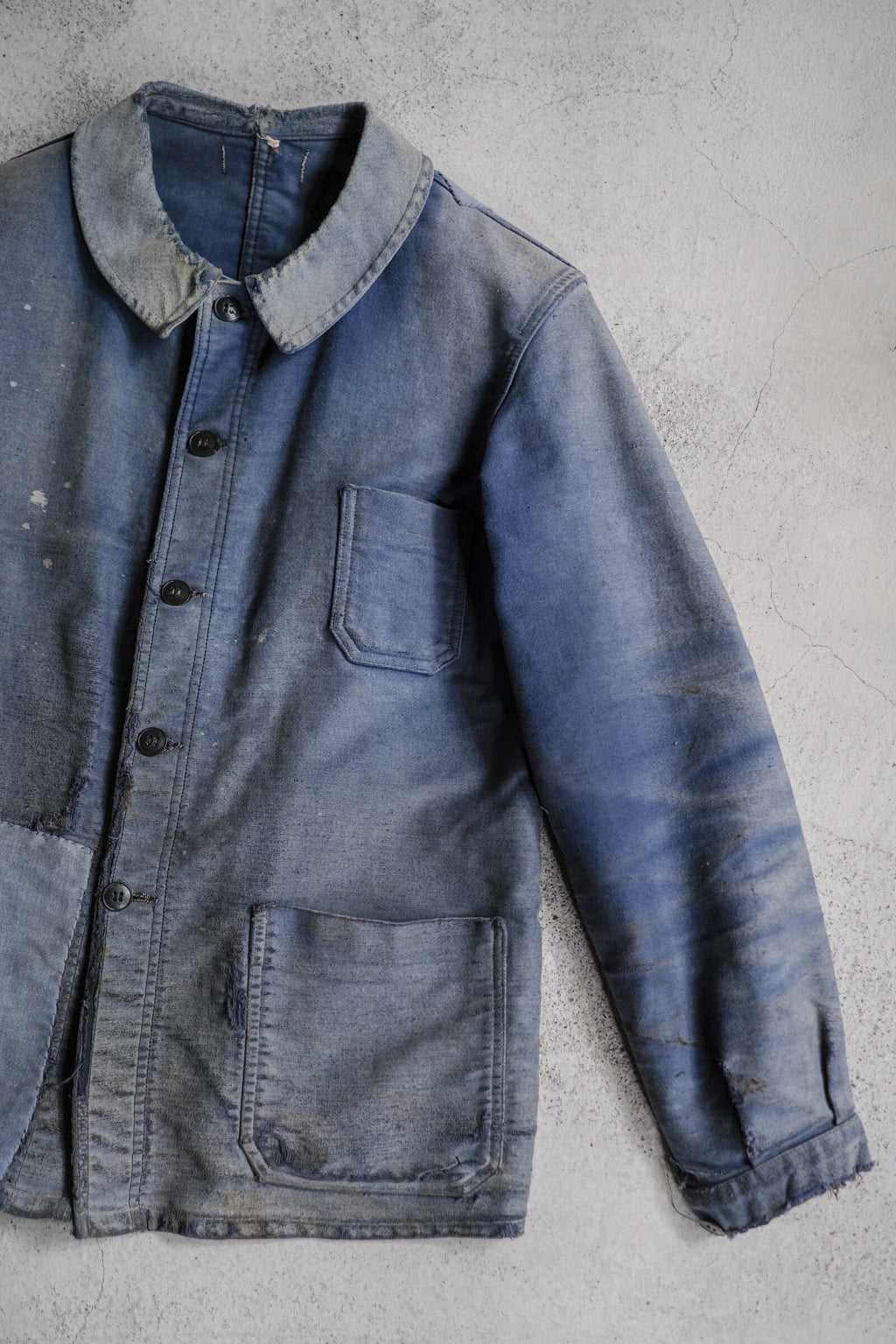 1950's French Moleskin Indigo Work Jacket / 法國藍染工作外套