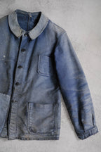 1950's French Moleskin Indigo Work Jacket / 法國藍染工作外套
