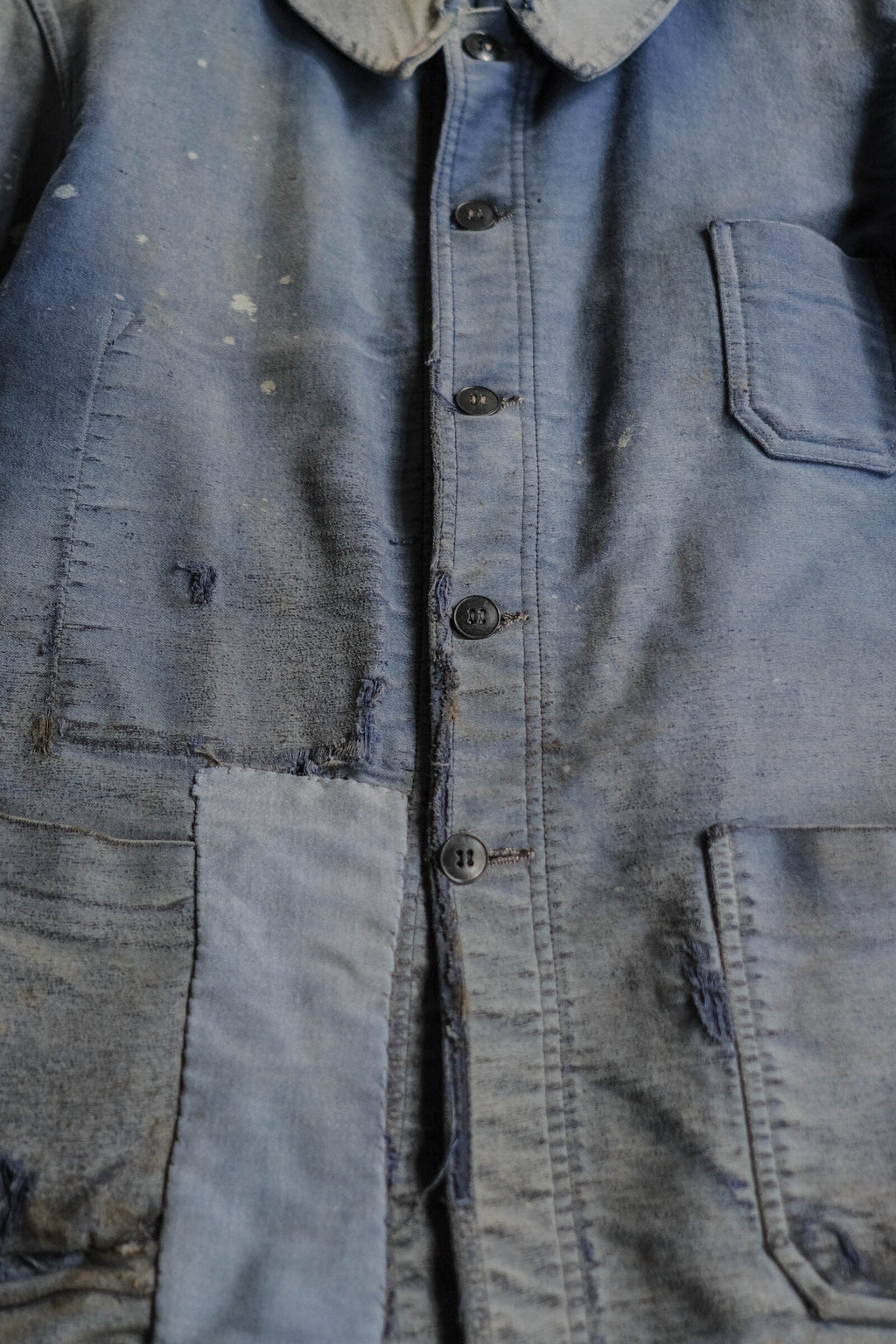 1950's French Moleskin Indigo Work Jacket / 法國藍染工作外套