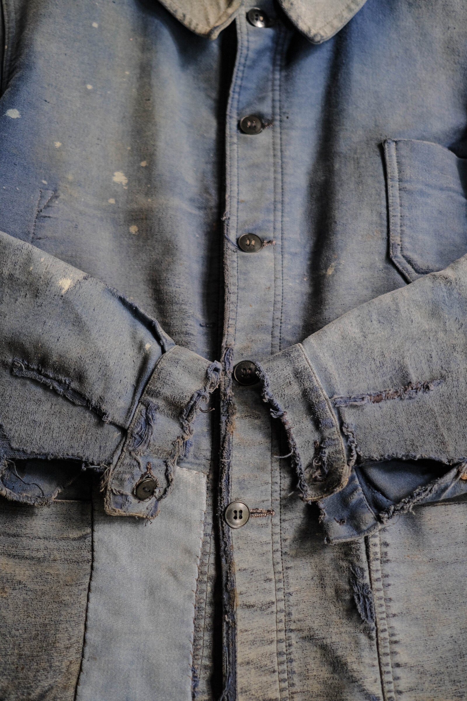 1950's French Moleskin Indigo Work Jacket / 法國藍染工作外套