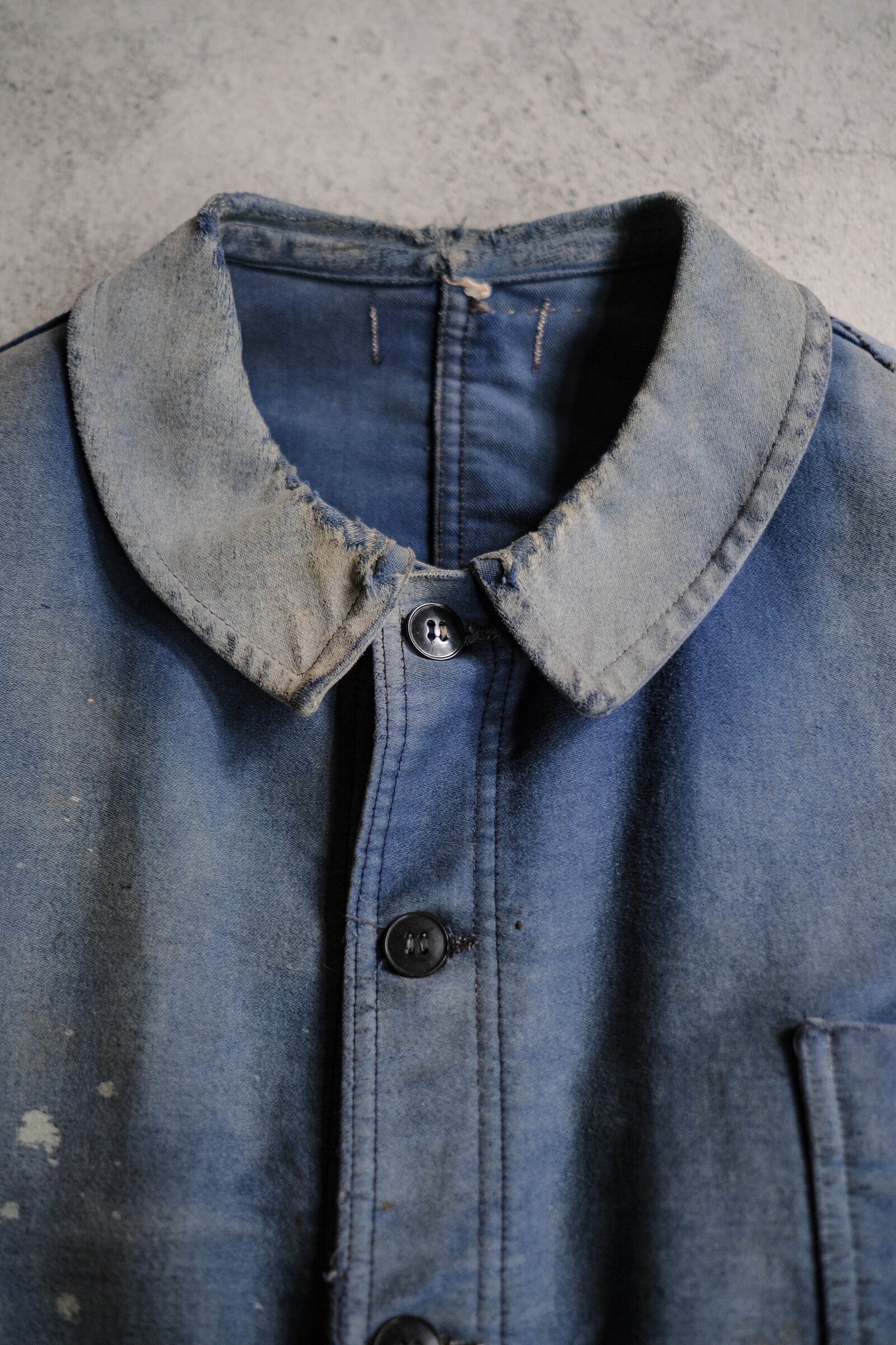 1950's French Moleskin Indigo Work Jacket / 法國藍染工作外套