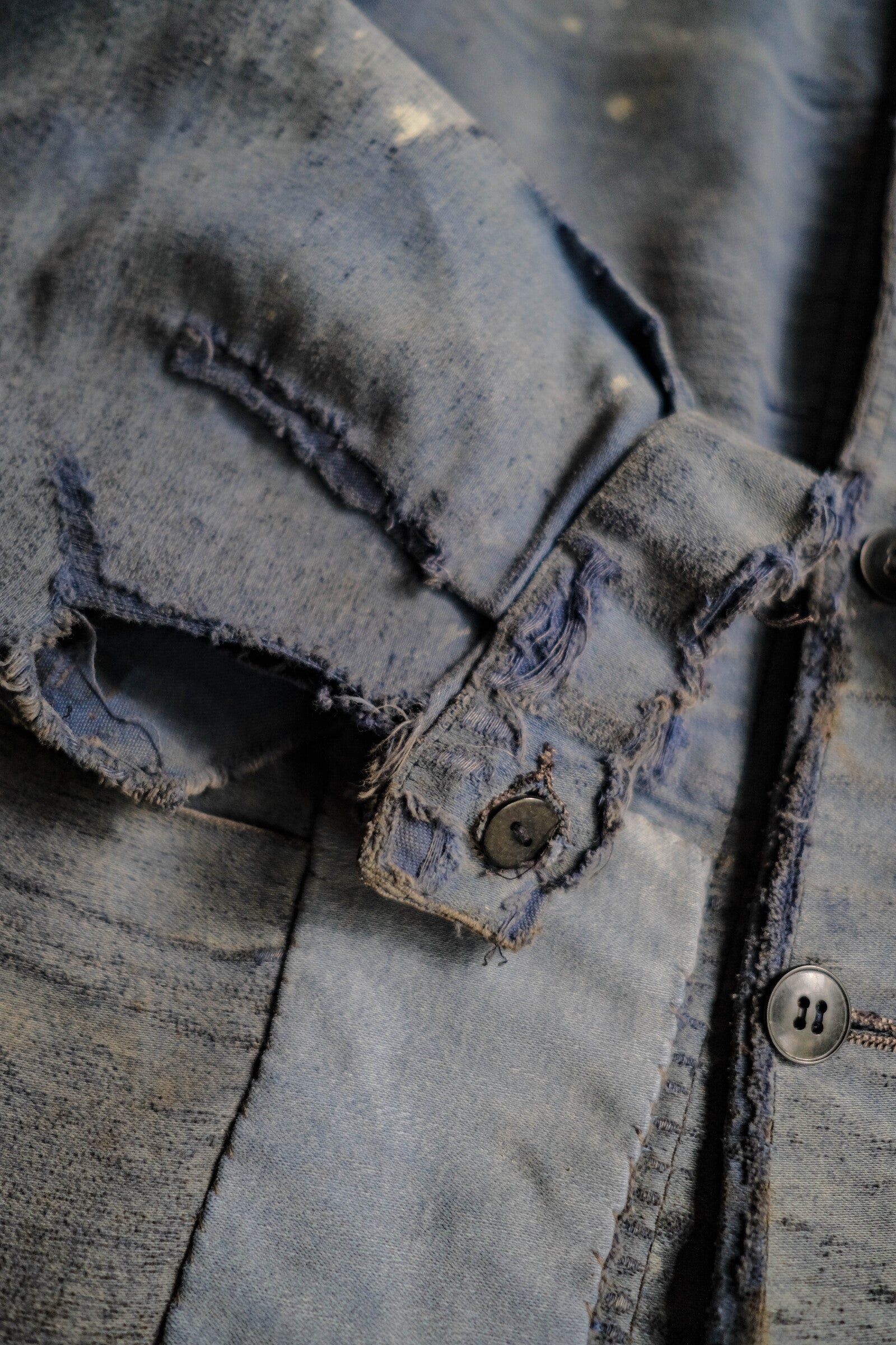 1950's French Moleskin Indigo Work Jacket / 法國藍染工作外套