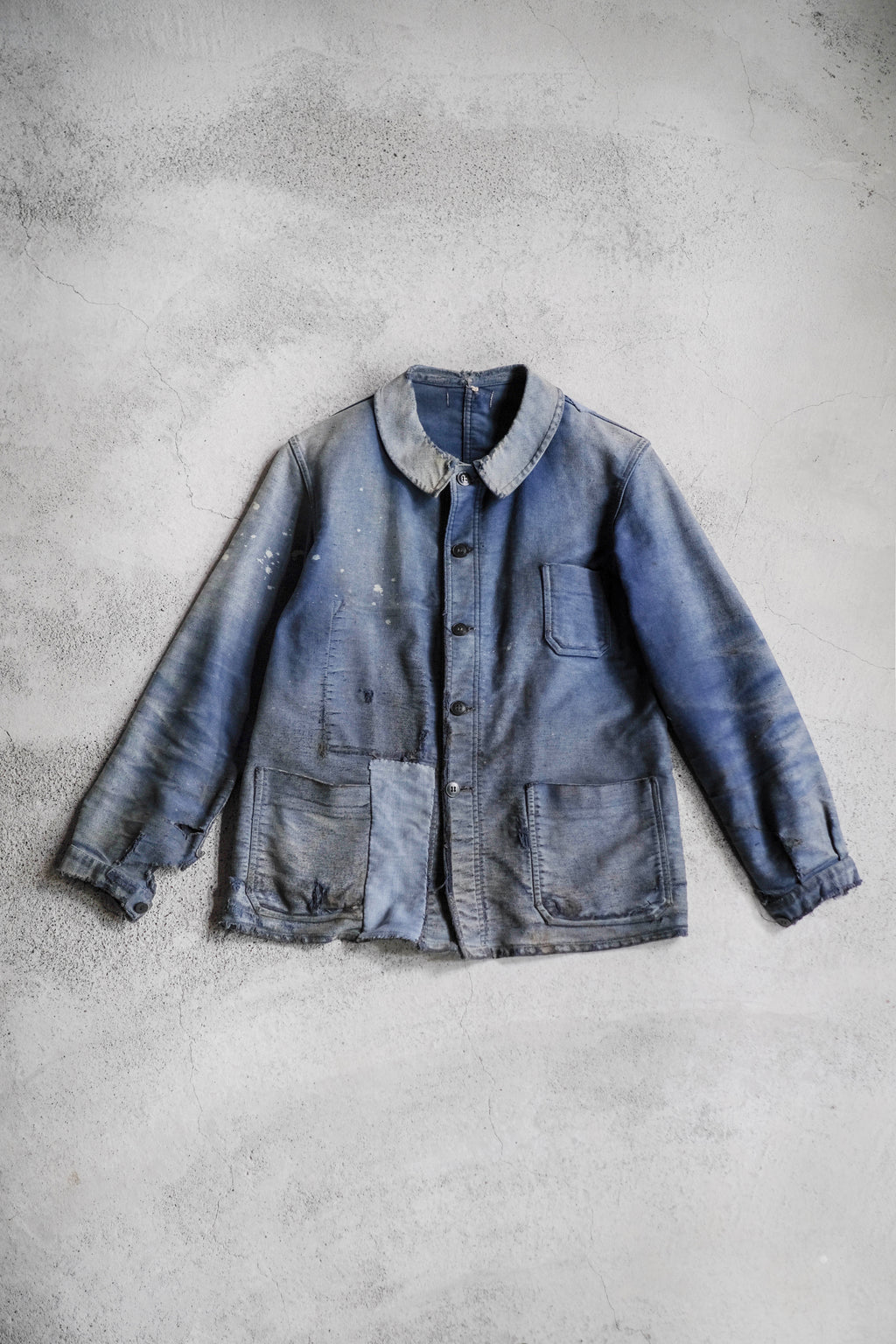 1950's French Moleskin Indigo Work Jacket / 法國藍染工作外套