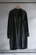 1930's "Le Trotting" French Black Dyed Maquignon Linen Coat / 法國墨黑染麻質馬商大衣