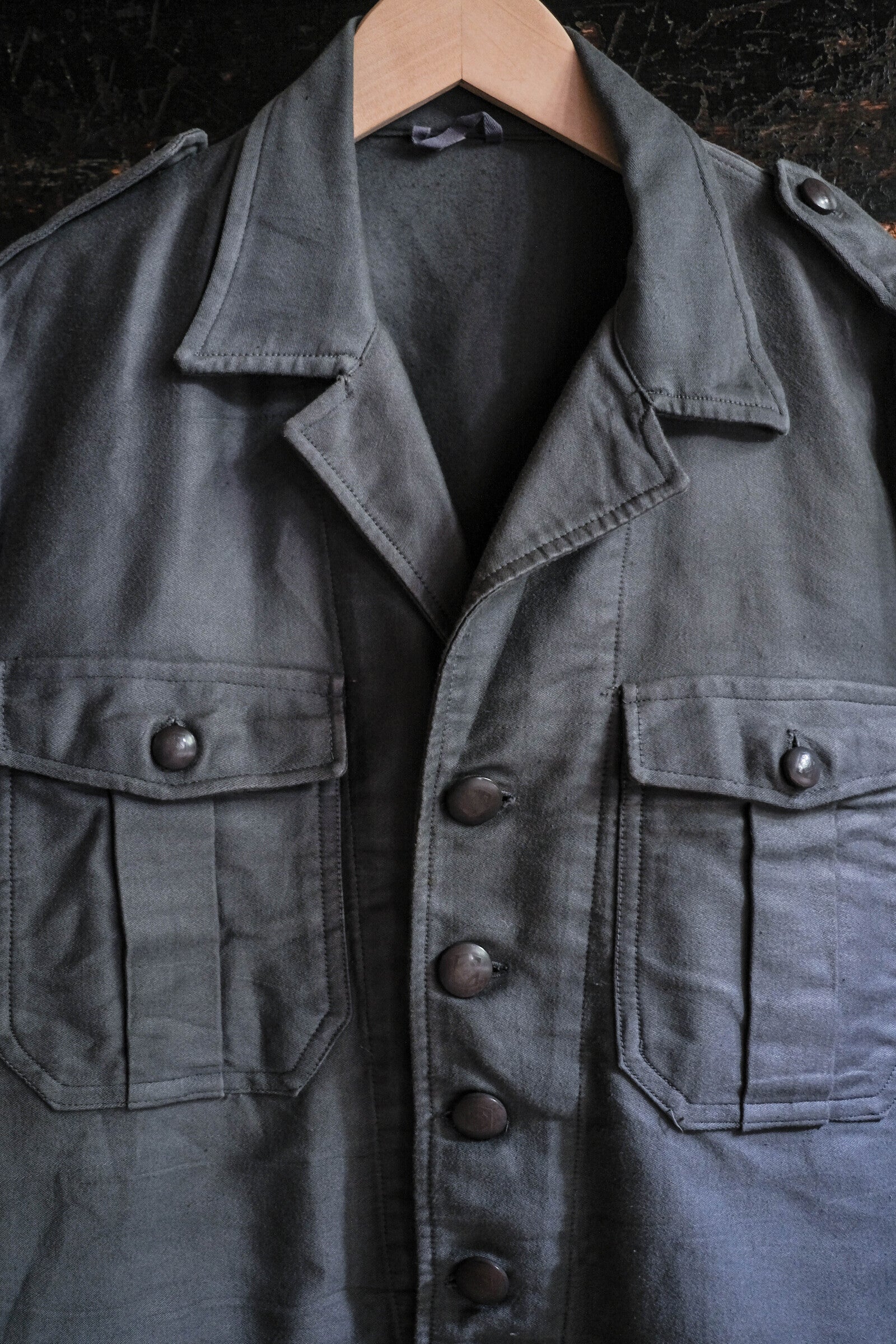 1960's Dutch Army IKE Grey Moleskin Jacket / 荷蘭陸軍IKE灰色夾克