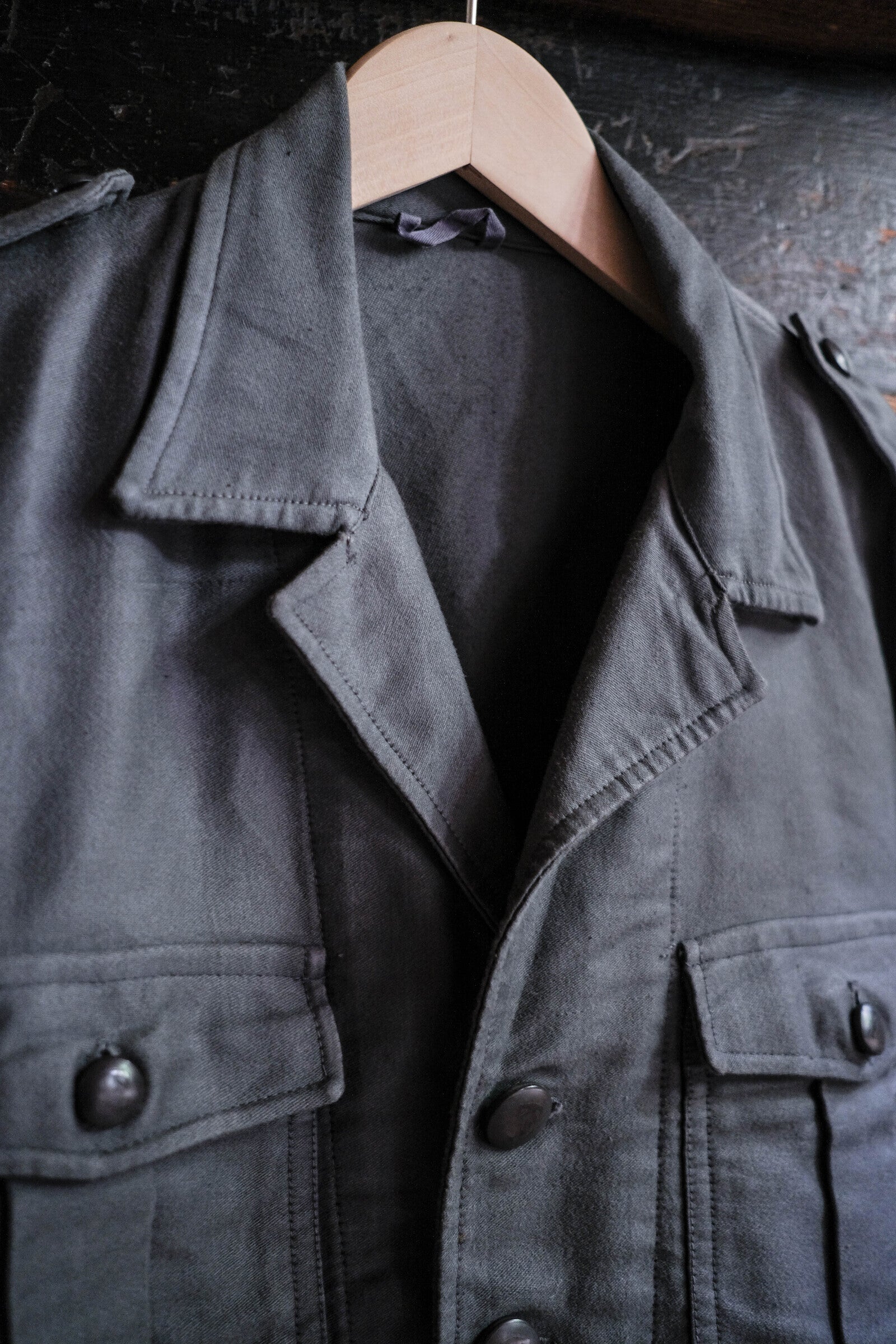 1960's Dutch Army IKE Grey Moleskin Jacket / 荷蘭陸軍IKE灰色夾克