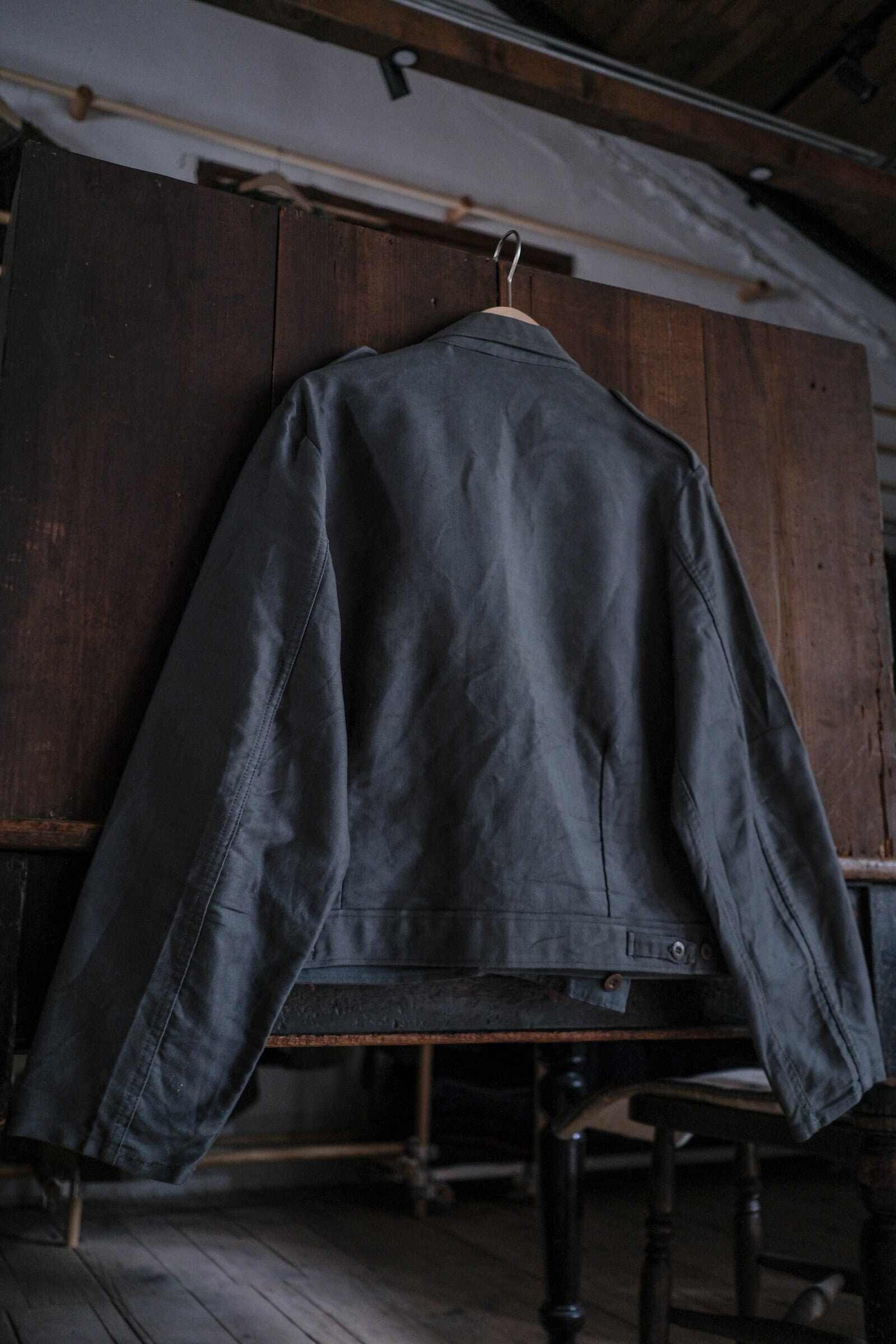 1960's Dutch Army IKE Grey Moleskin Jacket / 荷蘭陸軍IKE灰色夾克