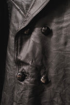 1940-1950’s French “Brunet et fils” Double Breasted Goatskin Coat / 法國雙排扣山羊皮短大衣