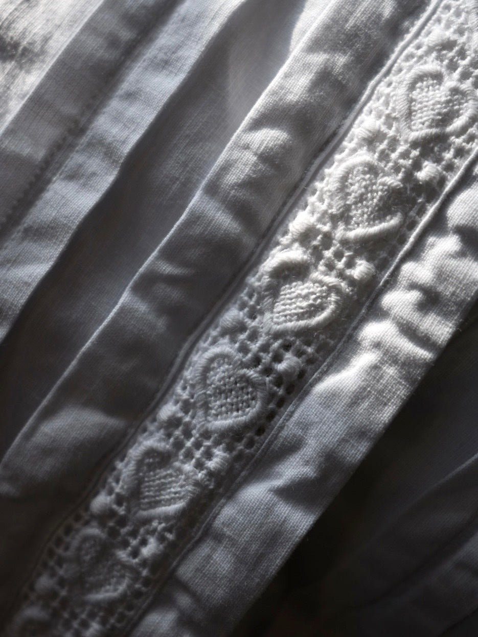 1920-1930's French Shirt Dress / 法國塔克半開襟襯衫式洋裝