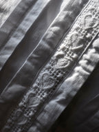 1920-1930's French Shirt Dress / 法國塔克半開襟襯衫式洋裝