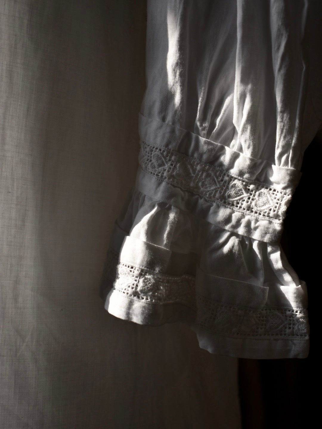 1920-1930's French Shirt Dress / 法國塔克半開襟襯衫式洋裝