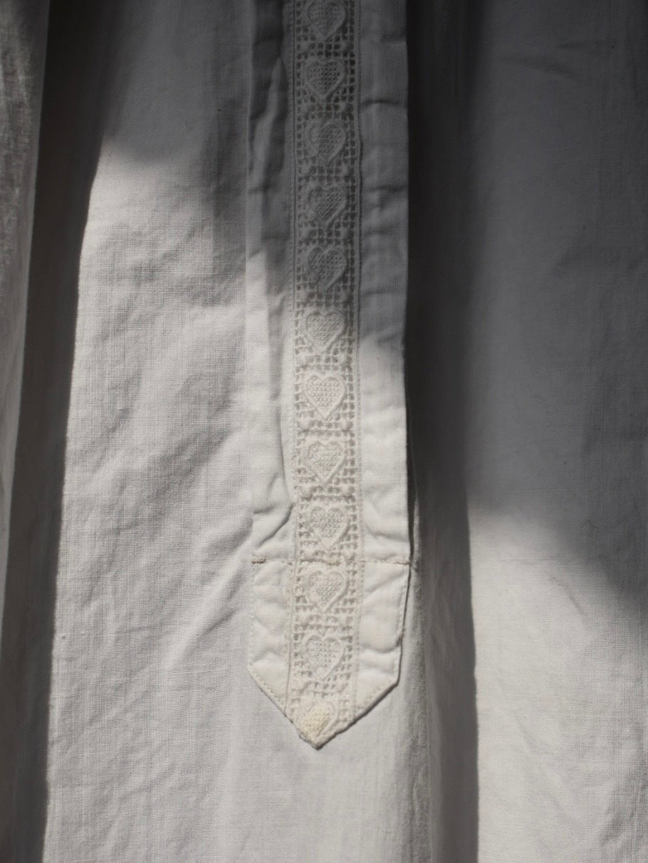 1920-1930's French Shirt Dress / 法國塔克半開襟襯衫式洋裝