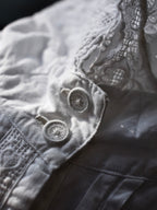 1920-1930's French Shirt Dress / 法國塔克半開襟襯衫式洋裝