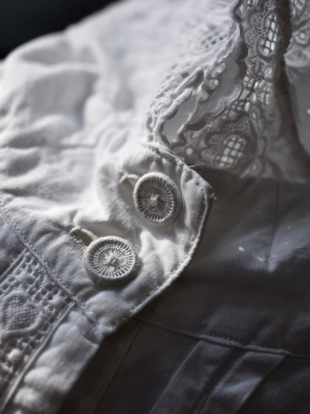 1920-1930's French Shirt Dress / 法國塔克半開襟襯衫式洋裝