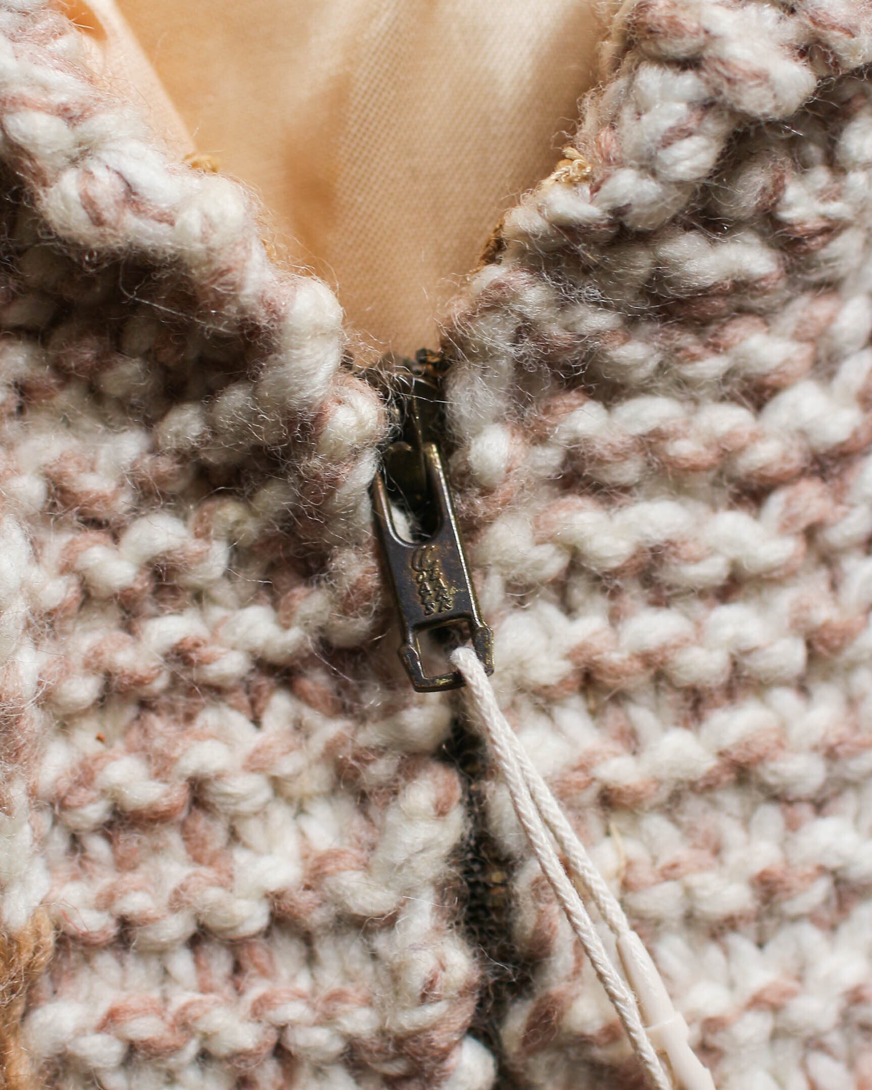 1960's Vintage Cowichan Sweater / 古著幾何圖樣考津毛衣