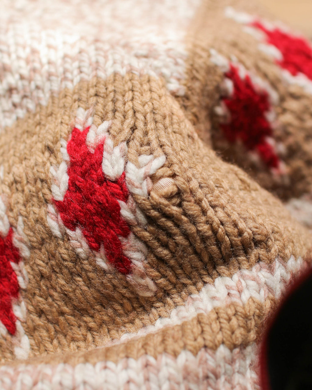 1960's Vintage Cowichan Sweater / 古著幾何圖樣考津毛衣