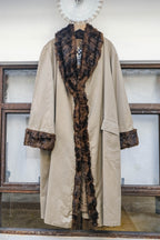 1990's Burberrys Women's Fur Shawl Coat / 90's Burberrys 女士皮草披肩大衣