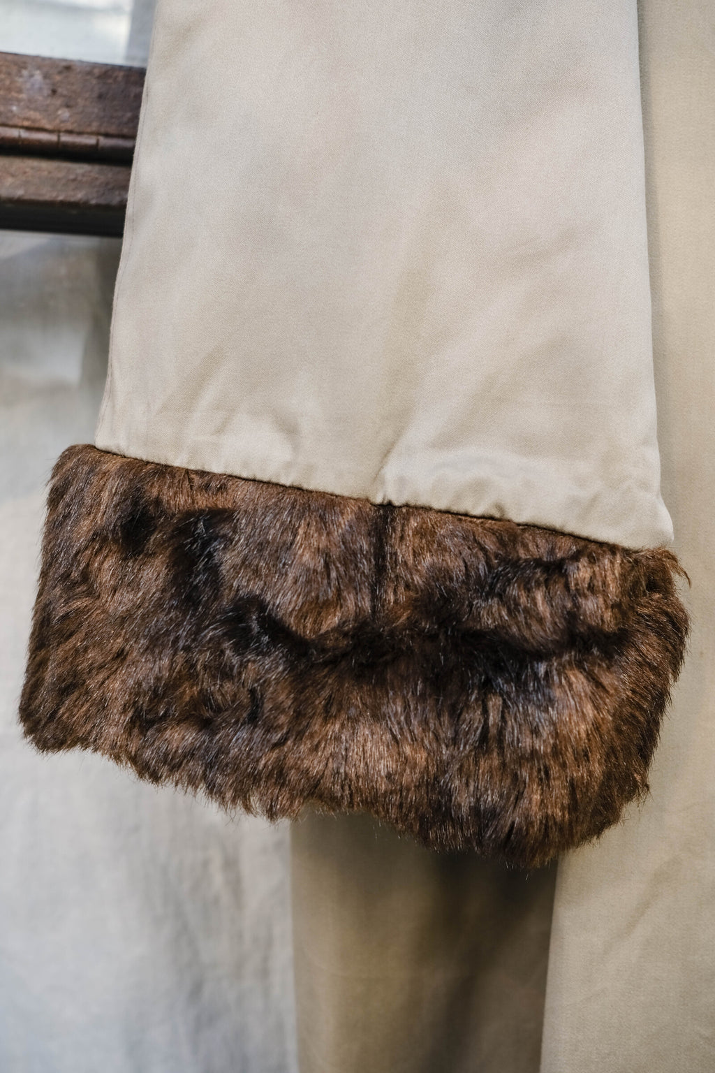 1990's Burberrys Women's Fur Shawl Coat / 90's Burberrys 女士皮草披肩大衣