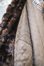 1990's Burberrys Women's Fur Shawl Coat / 90's Burberrys 女士皮草披肩大衣