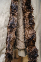 1990's Burberrys Women's Fur Shawl Coat / 90's Burberrys 女士皮草披肩大衣