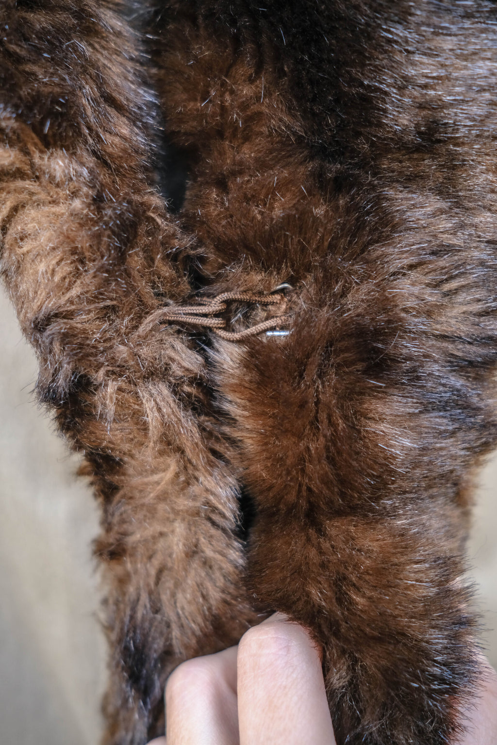 1990's Burberrys Women's Fur Shawl Coat / 90's Burberrys 女士皮草披肩大衣