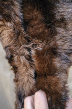 1990's Burberrys Women's Fur Shawl Coat / 90's Burberrys 女士皮草披肩大衣