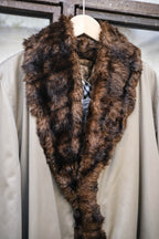 1990's Burberrys Women's Fur Shawl Coat / 90's Burberrys 女士皮草披肩大衣