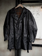 1940-1950’s French “Brunet et fils” Double Breasted Goatskin Coat / 法國雙排扣山羊皮短大衣