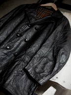1940-1950’s French “Brunet et fils” Double Breasted Goatskin Coat / 法國雙排扣山羊皮短大衣