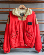 1980's CHEVIGNON Leather Patched Pilot Jacket