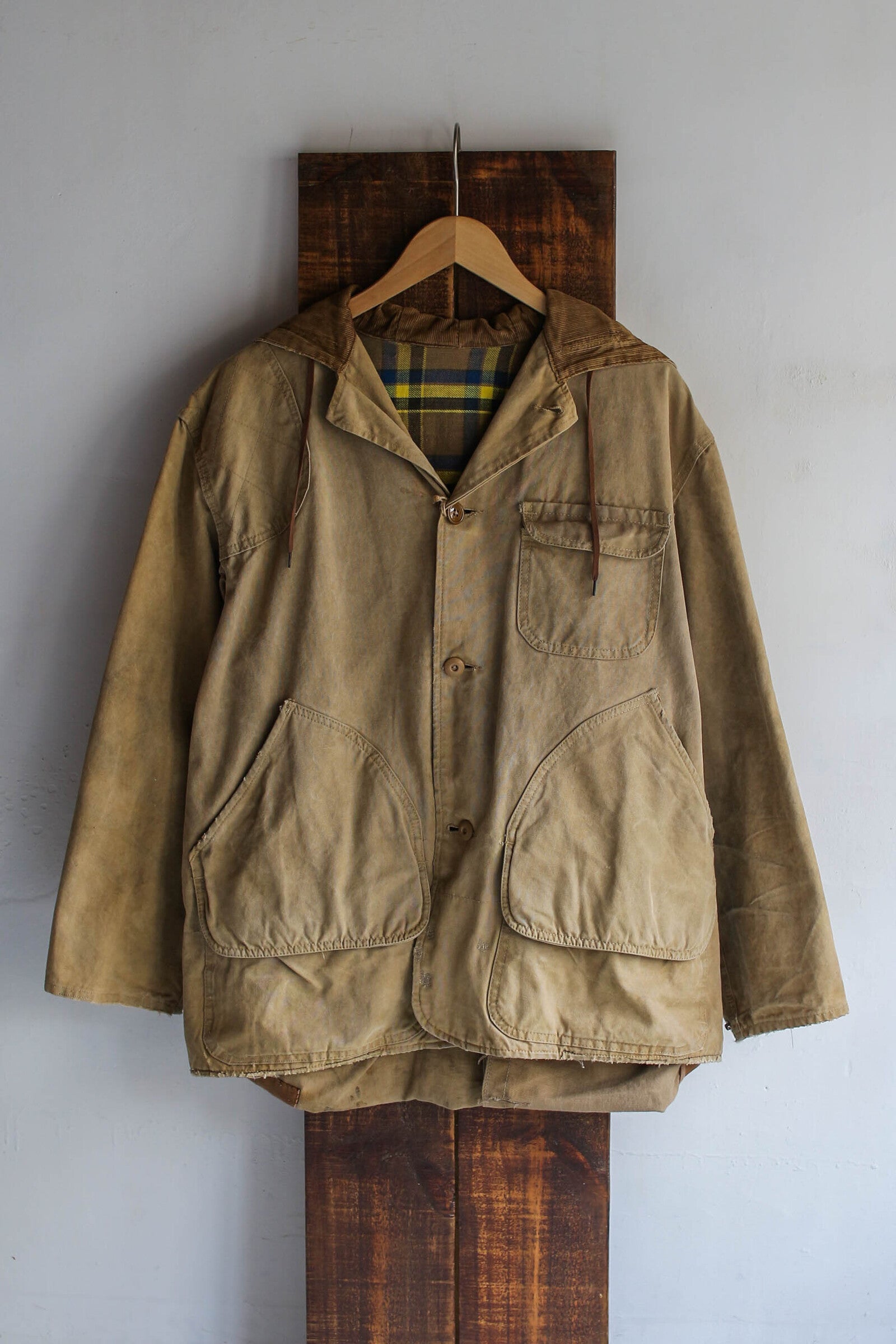 1950's Duck Canvas Split-hood Hunting Jacket / 1950's 帽領帆布獵鴨外套