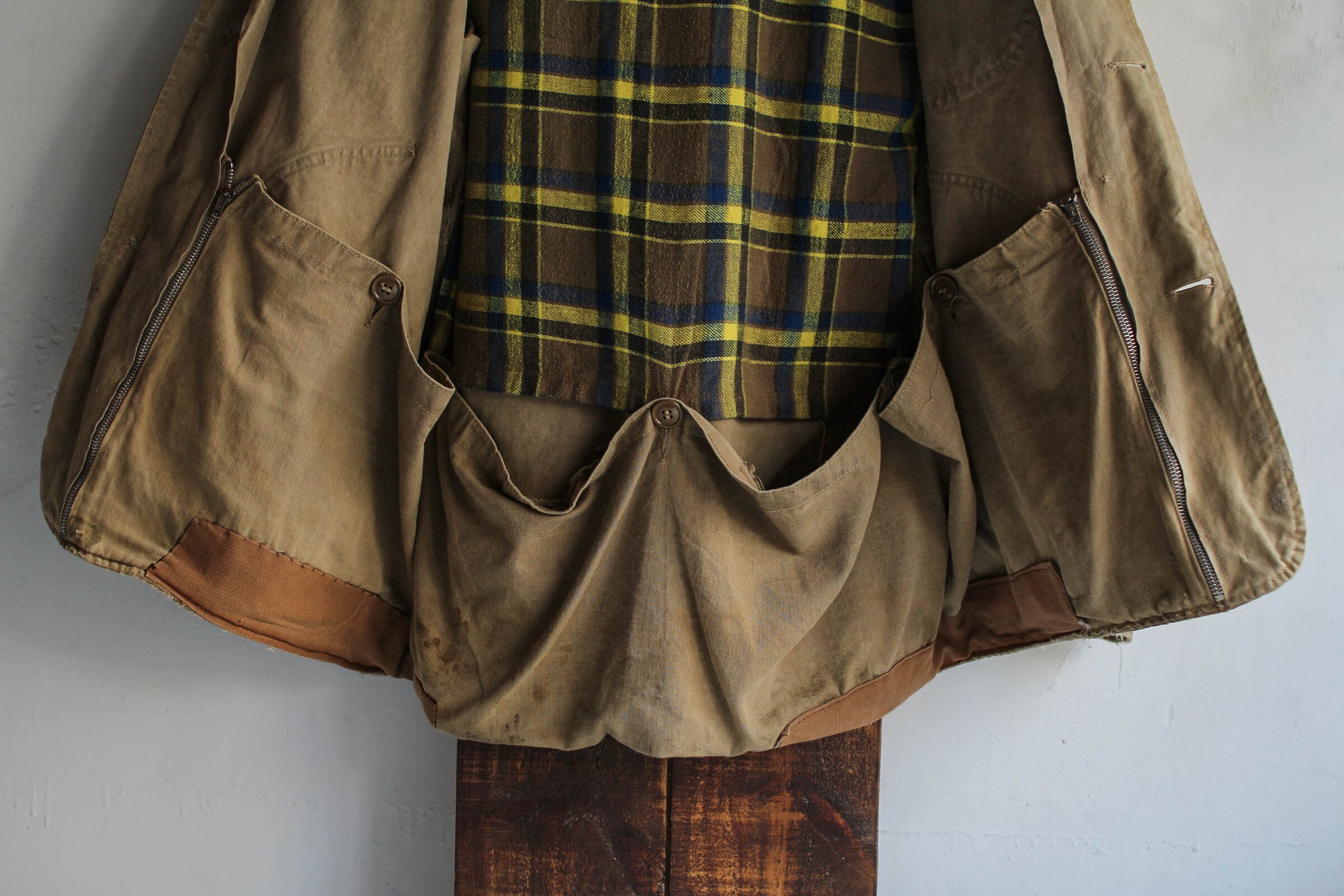 1950's Duck Canvas Split-hood Hunting Jacket / 1950's 帽領帆布獵鴨外套